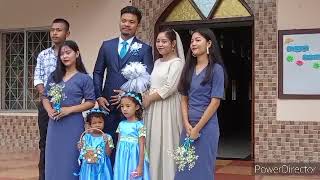 Weeding ceremony of James N Sangma and. Elcy A Sangma,,,,