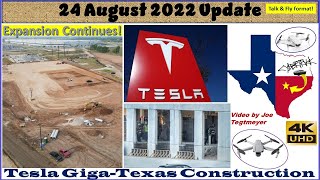 Tesla Gigafactory Texas 24 August 2022 Cyber Truck & Model Y Factory Construction Update (07:45AM)
