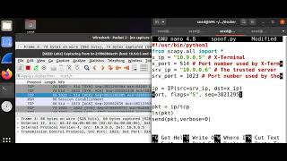 Mitnick attack (SEED lab) part 1