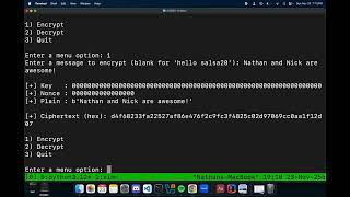 Salsa20 Demo