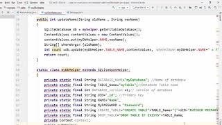 Lecture #22 | Android SQLite Database | Fifth (Last) Part
