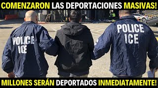 🔥 ¡ALERTA! Comienzan las Deportaciones Masivas en EE. UU. Prometidas por Donald Trump!