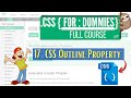CSS for Dummies: 17 CSS Outline Property | Creating Outline around Element in CSS