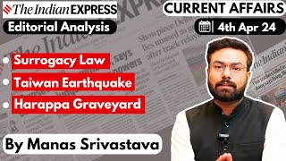 Indian Express Editorial Analysis | 04 April 2024 | UPSC Current Affairs 2024 | Indian Express