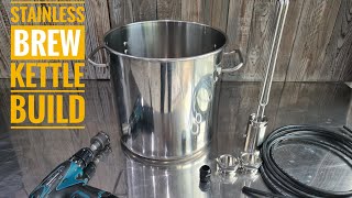 Electric Stainless Brew Kettle build แปลงหม้อต้มก๋วยเตี๋ยว เป็น หม้อต้มน้ำไฟฟ้า