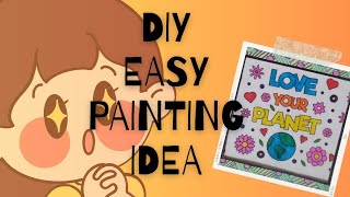 Paint with me /DIY easy wall painting idea for begginers #doodle #art #diy #wallpainting #youtubeart