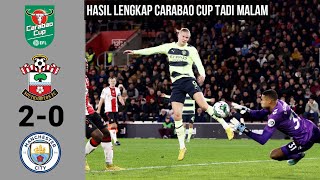 Hasil Carabao Cup 2023 Tadi Malam | Southampton vs Man City | Quarter Final | Bola Tadi Malam