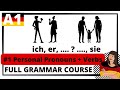 LEARN GERMAN FULL FREE COURSE | A1 | Episode 1 (Personalpronomen, Verben, Konjugation)