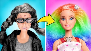 🖤💖 FROM NERD TO POPULAR GIRL! 😍 Barbie EXTREME Beauty Makeover!