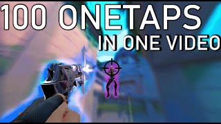 100 ONETAPS IN ONE VIDEO (240hz)(2K) (Valorant Montage)