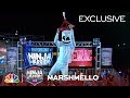 Marshmello Runs Stage 1 at the Las Vegas National Finals - American Ninja Warrior 2018 (Exclusive)