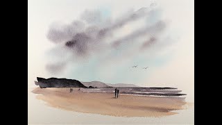 Watercolour Doodles - On the Beach