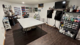 My Art Studio Tour Dec 2021 | Full Workspace Organization & Dust Free Resin Zone