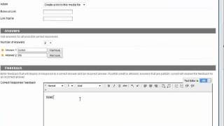 Creating a BB9 test - Fill in the Blank question