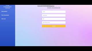Store management starter | html with flask | python | sample video