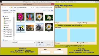 Cryptography Encryption Decryption using RSA Algorithm Matlab Project Source Code | RSA Cryptography