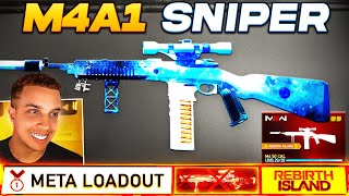 The NEW M4A1 SNIPER on Warzone Rebirth Island! 🤯 (META LOADOUT)