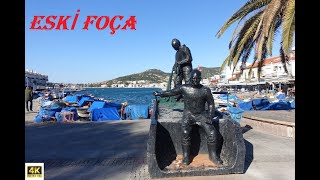 İzmir Eski FOÇA   Harika [4K] Görüntülerle Eski Foça'da Bir Gün   Eski Foça Walking Tour Ekim 2024