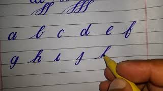 English Calligraphy || Small Letters || cursive font with cut marker 604 || @abdulwahabtrainer