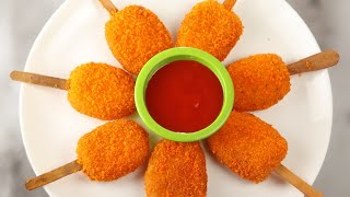 Potato Popsicles Nuggets Recipe | How To Make Crispy Nuggets for Kids Lunch Box | Popsicle