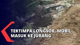 Terjadi Longsor Susulan, Mobil Bermuatan Jeruk dan Sopir Jatuh ke Jurang