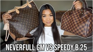 LOUIS VUITTON NEVERFULL GM VS SPEEDY B 25