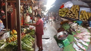 Morning Market Scenes - Walking Around Phsar Mornn Ang Market @ Toul Kork Phnom Penh