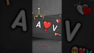 🥀AV name love status 🎧🔳//AV name status ❤ #shorts #status #love #love_status #shortsfeed  #subscribe