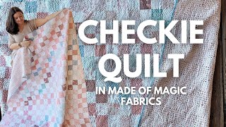 My Finished Checkie Quilt – A Light Beauty in Made of Magic Fabrics