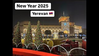 New Year 2025 in Yerevan HD: A walk with me in Christmas Markets