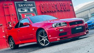 ディフェンドグラフィック！SKYLINE GT-R BNR34 レアカラーACTIVE RED