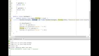 Generic Class with two parameters in java
