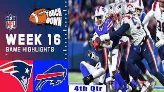 Buffalo Bills Vs New England Patriots GAME 4TH-Qtr [WEEK 16] TODAY highlights NFL l Season