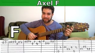 Fingerstyle Tutorial: Axel F (aka Crazy Frog) - Guitar Lesson w/ TAB