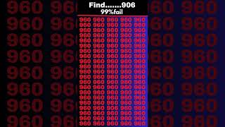 find the odd number 906 #puzzletime #riddles