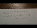 Mean and Variance of a Binomial Distribution