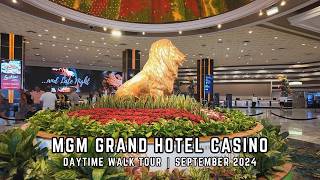 MGM Grand Hotel Casino Las Vegas Strip Daytime Walk September 2024