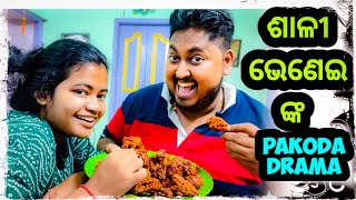 ଶାଳୀ ଭେଣେଇ ଙ୍କ PAKODA ଖିଆ DRAMA 🤣 / Odia bhaina vlogs / Odia vlogs