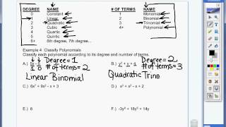 6.3 Example 4 Classify polynomials