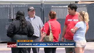 Customers hurt when truck hits KFC in Pinellas Park