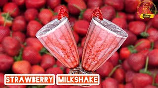 Strawberry Milkshake | Keventers style Strawberry Milkshake | Strawberry shake| Super-Easy Milkshake