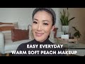 Easy Everyday Warm Soft Peach Makeup