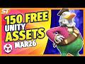 154 FREE Unity Assets (March 2026 - Asset Store)