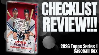 CHECKLIST REVIEW - 2026 TOPPS SERIES 1 BASEBALL RELEASE DAY!!!