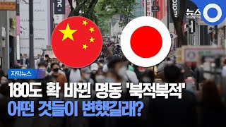 [자막뉴스] 180도 확 바뀐 명동 '북적북적'.. 어떤 것들이 변했길래? / OBS 뉴스