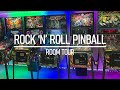 rock n roll man cave with legendary pinball game room