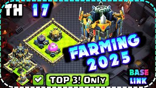 COC TH17 FARMING BASE 2025 anti Dark Elixir, Gold and Elixir! Best TH17 Farm Base Link