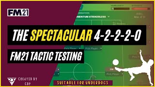 Spectacular 4-2-2-2-0 FM21 Tactic | Suitable For Underdogs | Football Manager 2021 Tactics Test