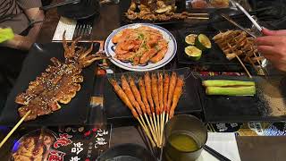 【虎店】夜燒炭烤店#聚餐好去處🍗🍖🧆