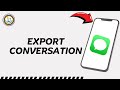 How To Export iMessage Conversation